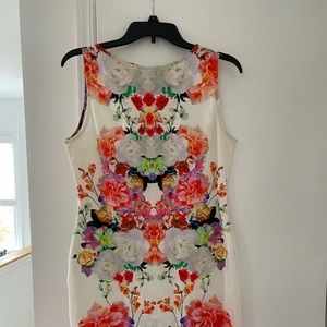 H&M floral dress stretch material